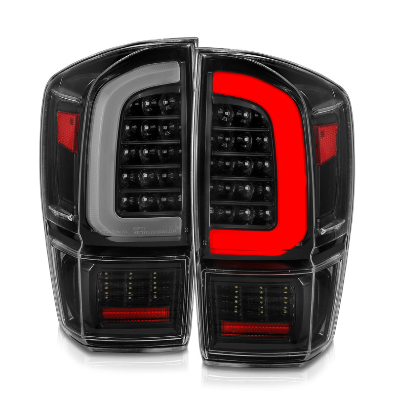 ANZO 16-21 Toyota Tacoma LED Tail Lights - w/ Light - 311400-C-Dub Tech
