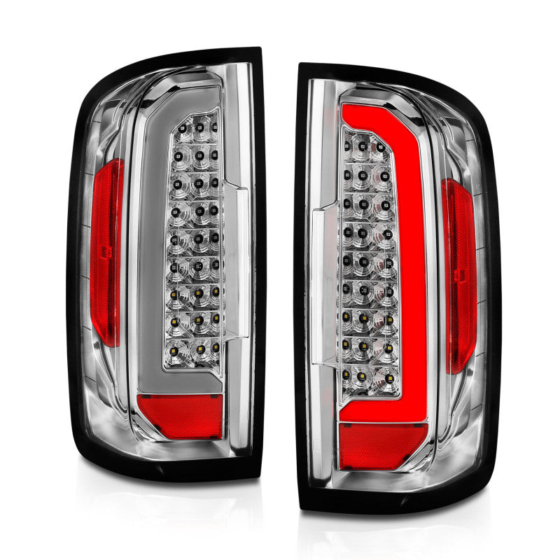 ANZO 15-21 Chevy Colorado LED Taillights w/ Light Bar Chrome - 311407-C-Dub Tech