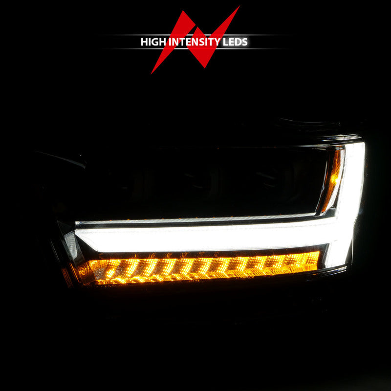 ANZO 2019-2020 Dodge Ram 1500 LED Projector Headlights Plank Style - 111494-L-C-Dub Tech