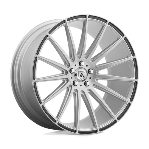 Asanti Abl 14 Polaris Wheel, 22x10.5 +25 Offset 5x115, Brushed Silver Carbon Fiber Insert - ABL14-22051525SL-C-Dub Tech