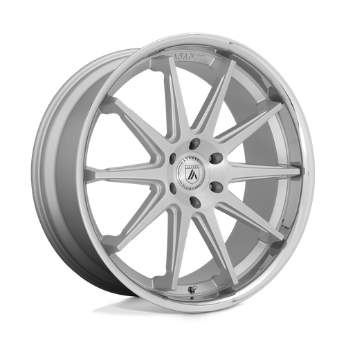 Asanti Abl 29 Emperor Wheel, 22x10.0 +30 Offset 5x120, Brushed Silver With Chrome Lip - ABL29-22105230SL-C-Dub Tech