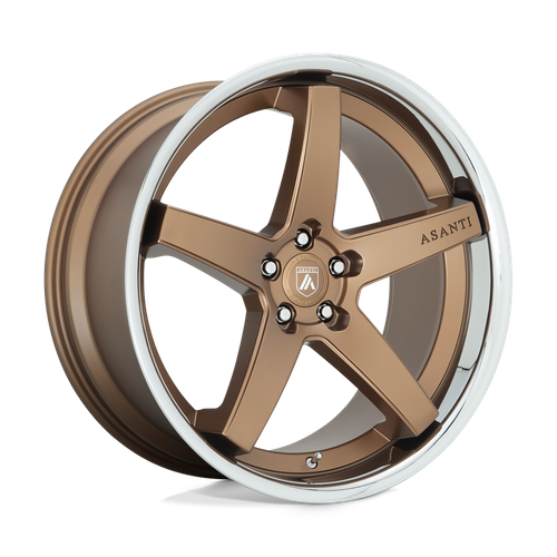 Asanti Abl31 Regal Wheel, 20x10.5 +38 Offset 5x120, Satin Bronze With Chrome Lip - ABL31-20055238BR-C-Dub Tech