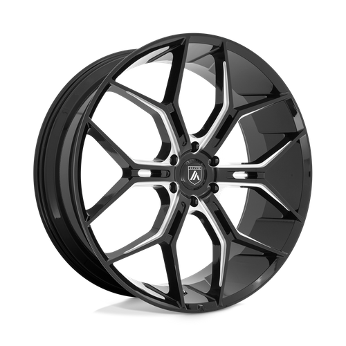 Asanti Abl 38 Monarch Truck Wheel, 26x10.0 +35 Offset 6x139.7, Gloss Black Milled - ABL38-26106235BK-C-Dub Tech