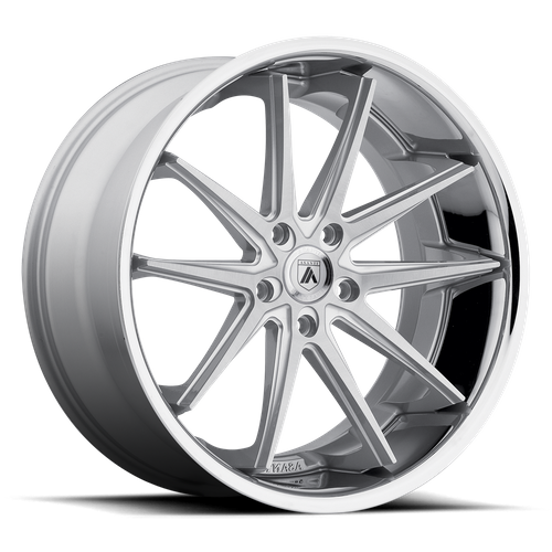 Asanti Abl 5 Altair Wheel, 22x10.5 +38 Offset 5x120, Silver Machined Ss Lip - ABL5-22055238SL-C-Dub Tech