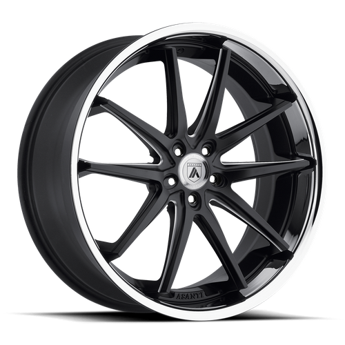 Asanti Abl 5 Altair Wheel, 22x9.0 +15 Offset 5x120, Matte Black Milled Ss Lip - ABL5-22905215BM-C-Dub Tech