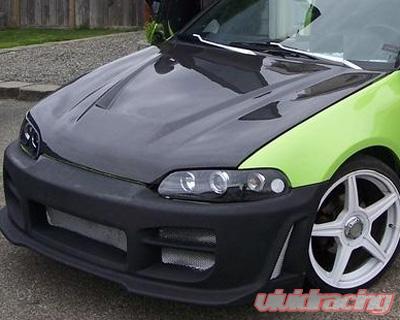 Advan Carbon Intruder Design Carbon Fiber Hood Honda Civic Coupe / Hatchback 1992-1995-C-Dub Tech