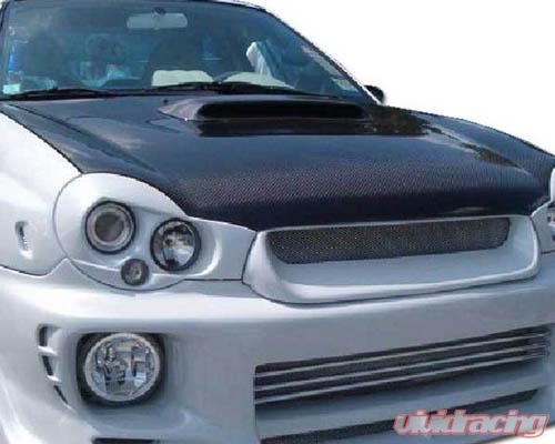 Advan Carbon OEM Style Carbon Fiber Hood with STi Scoop Subaru Impreza | WRX 2002-2003-C-Dub Tech