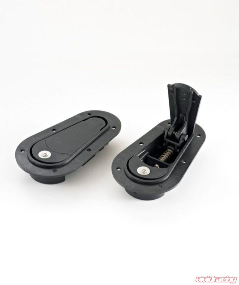 AeroCatch Black Xtreme 125 Series Flush Below Panel Hood Fasteners built-in Security Lock-C-Dub Tech