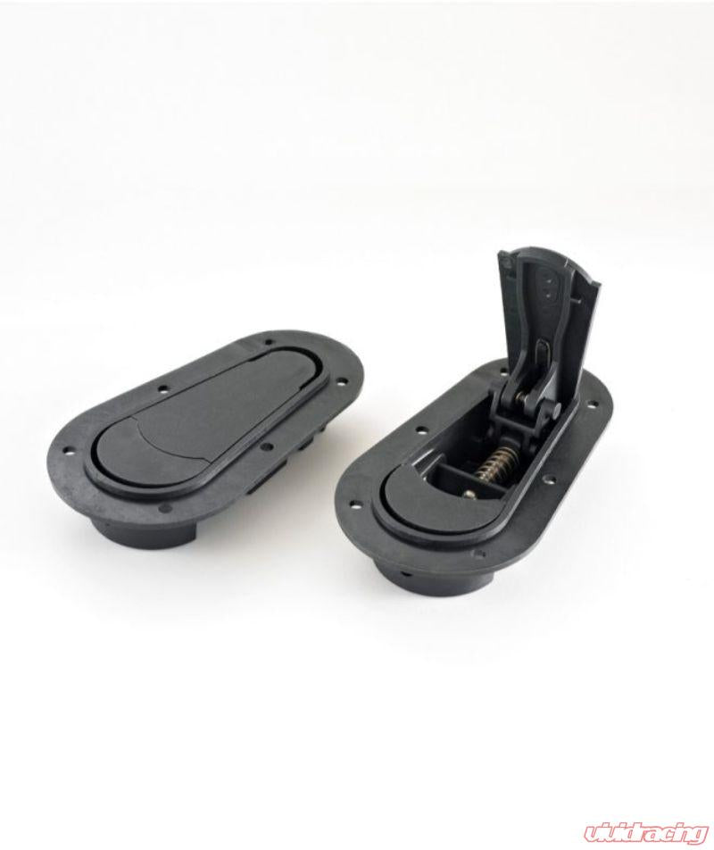 AeroCatch Black 125 Series Flush Below Hood Fastners No Security Lock-C-Dub Tech