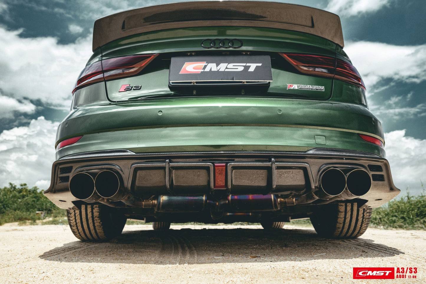 CMST Tuning Carbon Fiber Rear Diffuser for Audi A3 S3 2017-2020