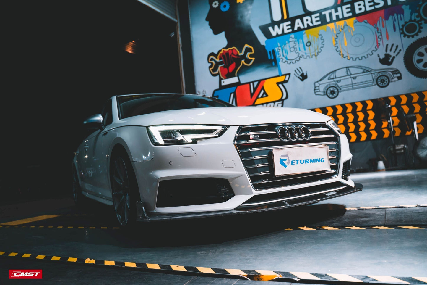 CMST Tuning Carbon Fiber Front Lip for Audi A4 S-Line / S4 B9 2017-2018 & A4 Base Model 2019
