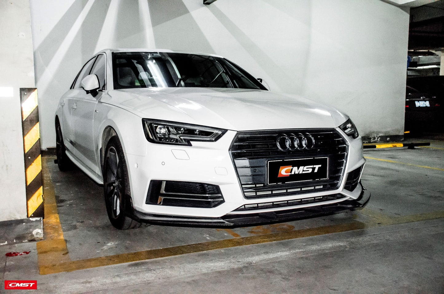 CMST Tuning Carbon Fiber Front Lip for Audi A4 S-Line / S4 B9 2017-2018 & A4 Base Model 2019