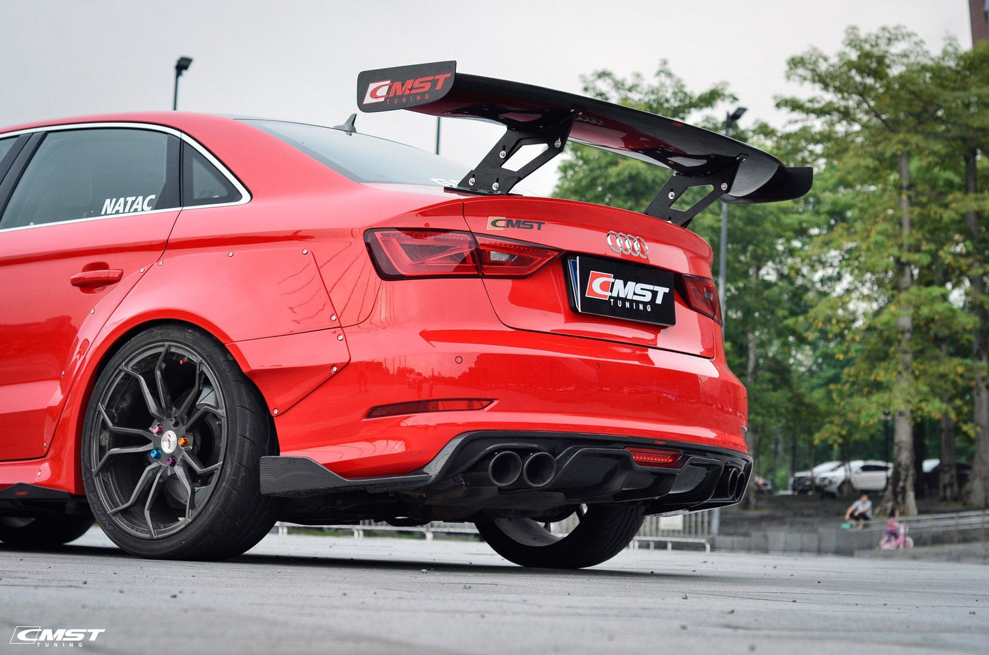 CMST Tuning Carbon Fiber Rear Diffuser for Audi A3 S3 2014 - 2016