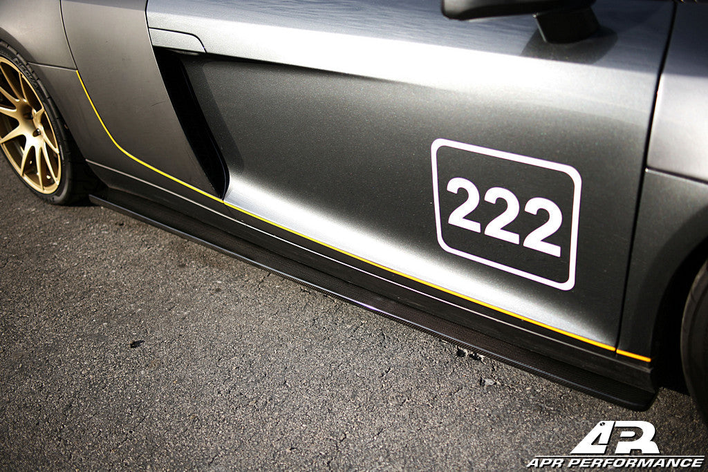 APR Performance Carbon Fiber Side Rocker Extensions Audi R8 - FS-508008-C-Dub Tech