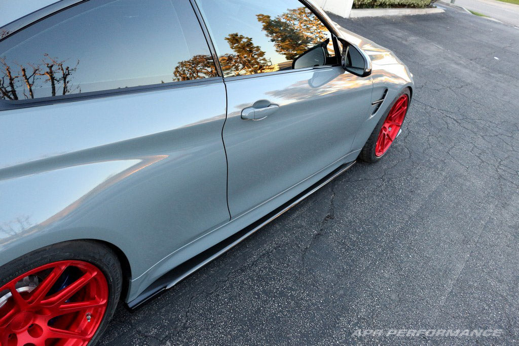 APR Performance Carbon Fiber Side Rocker Extensions BMW F82 M4 - FS-830402-C-Dub Tech