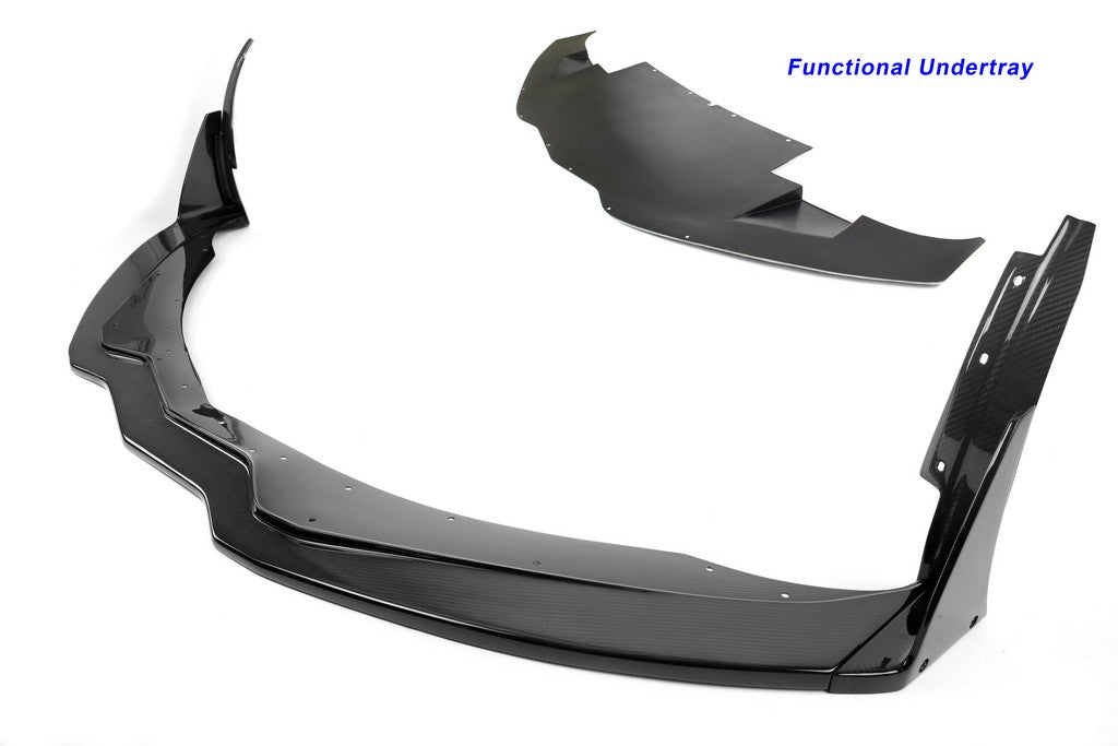 APR Performance Carbon Fiber Front Airdam Track Pack W/Undertray - FA-207028-C-Dub Tech