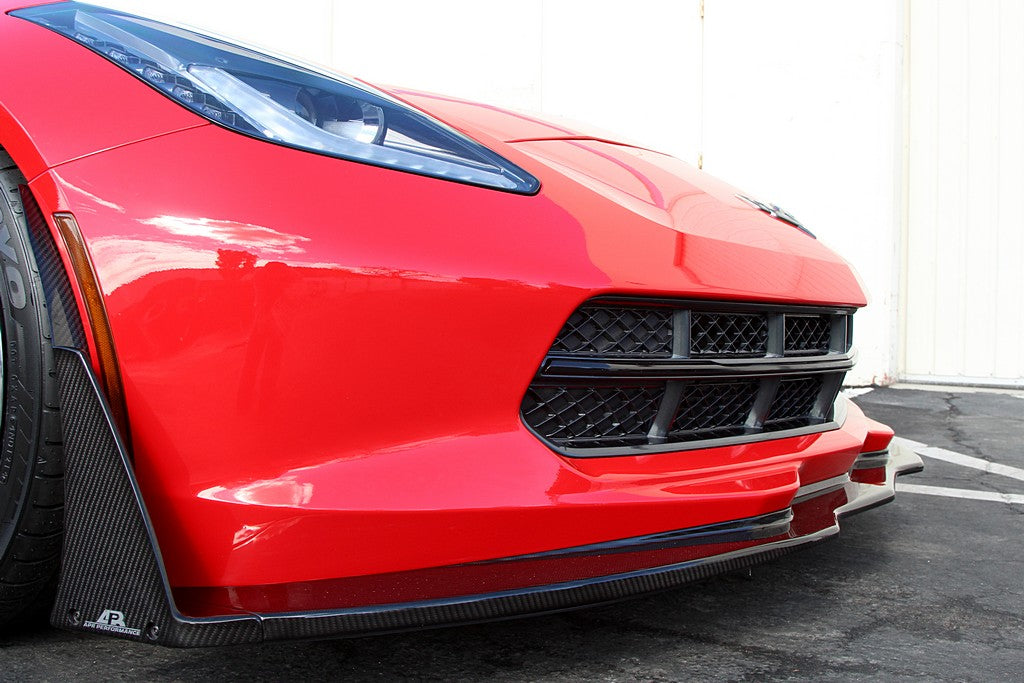 APR Performance Carbon Fiber Front Canards/ Bumper Spats ( For APR C7 - AB-207010-C-Dub Tech