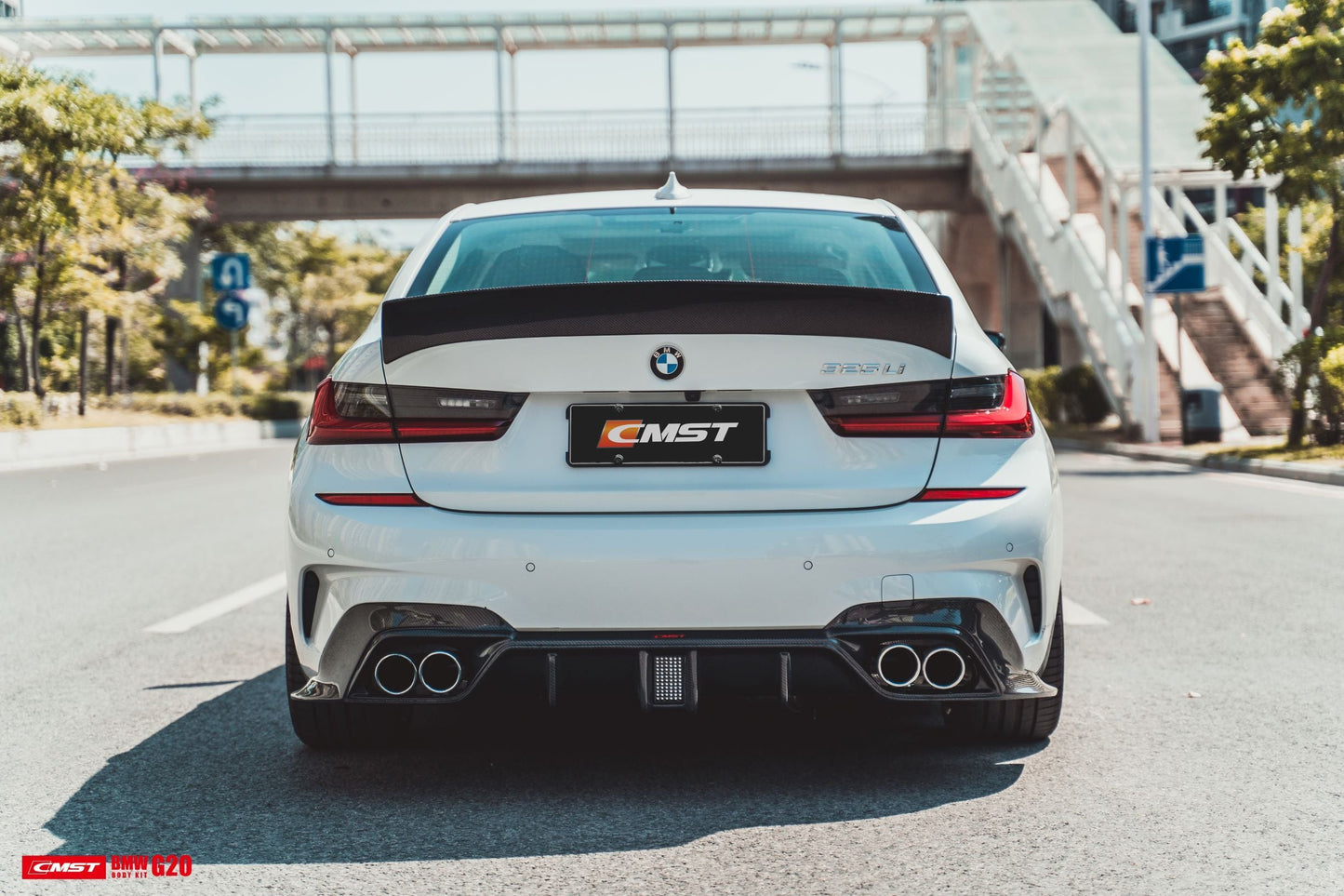 CMST Tuning Carbon Fiber Rear Diffuser for BMW 3 Series G20 G21 M340i 330i 2019-2022