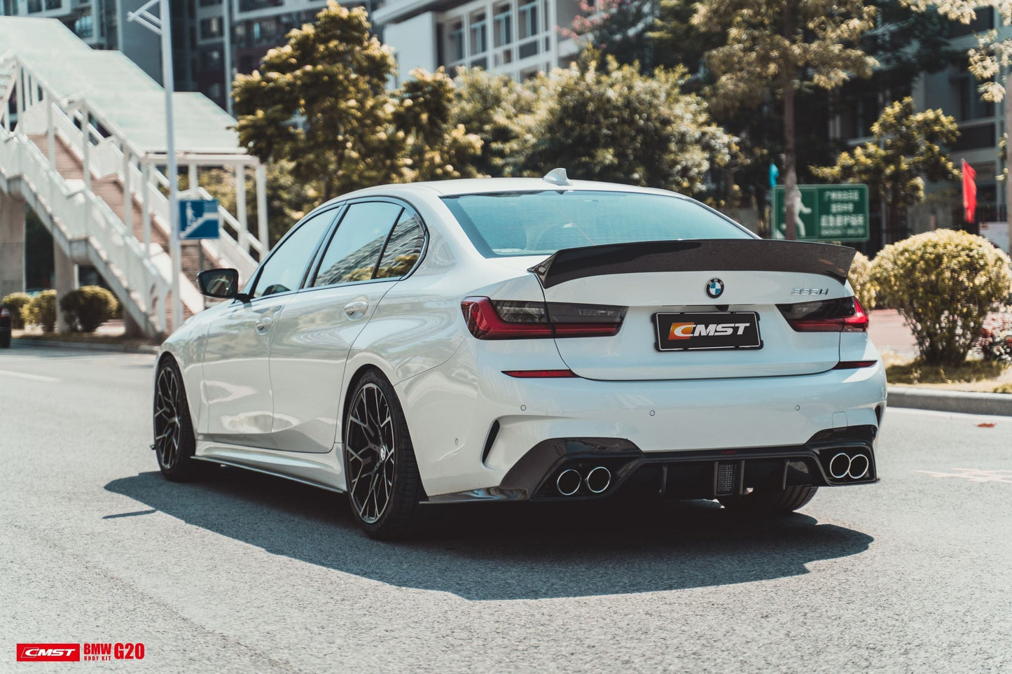 CMST Tuning Carbon Fiber Rear Diffuser for BMW 3 Series G20 G21 M340i 330i 2019-2022