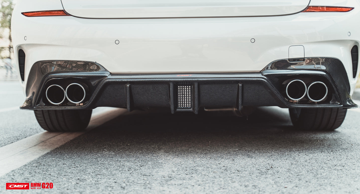 CMST Tuning Carbon Fiber Rear Diffuser for BMW 3 Series G20 G21 M340i 330i 2019-2022