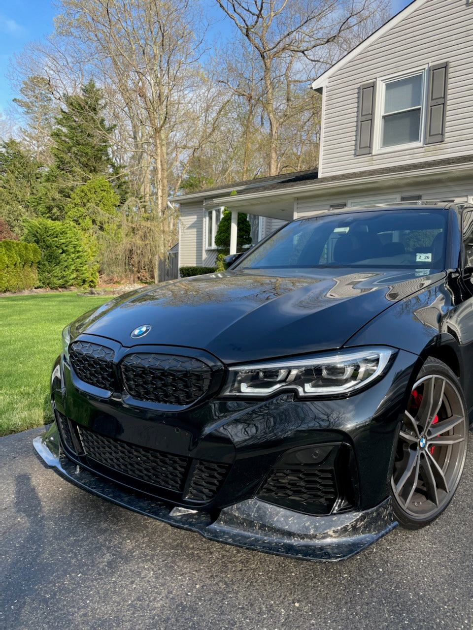 CMST Tuning Carbon Fiber Front Lip Splitter for BMW 3 Series G20 M340i 330i 2019-2022