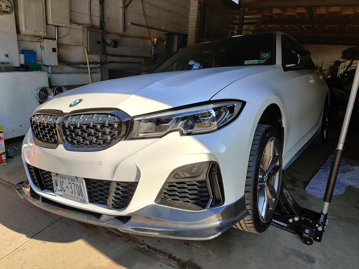 CMST Tuning Carbon Fiber Front Lip Splitter for BMW 3 Series G20 M340i 330i 2019-2022