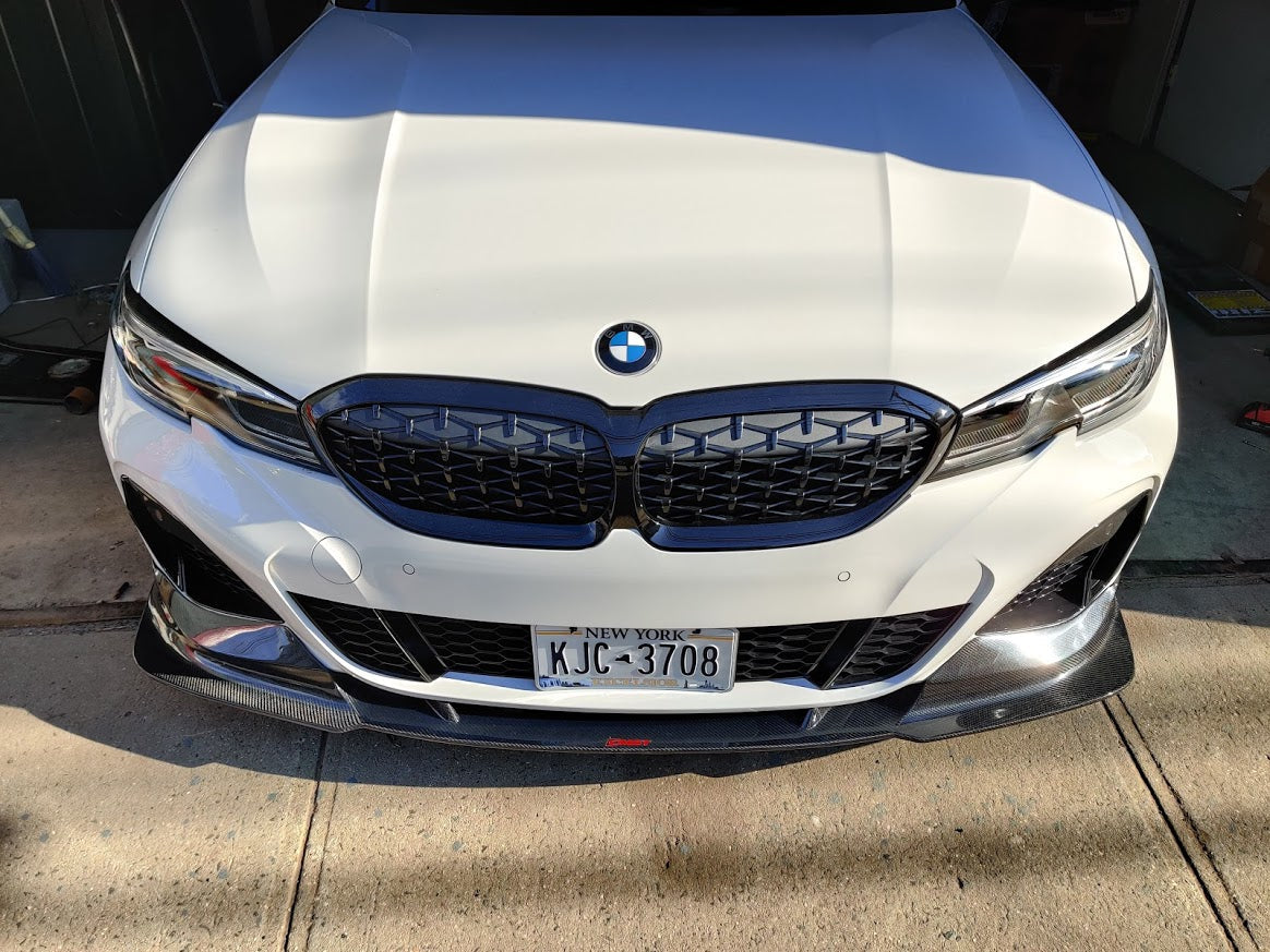 CMST Tuning Carbon Fiber Front Lip Splitter for BMW 3 Series G20 M340i 330i 2019-2022