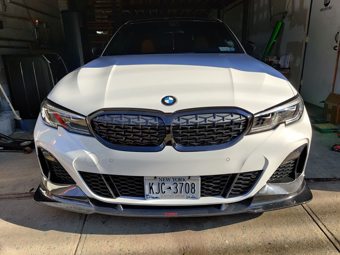 CMST Tuning Carbon Fiber Front Lip Splitter for BMW 3 Series G20 M340i 330i 2019-2022