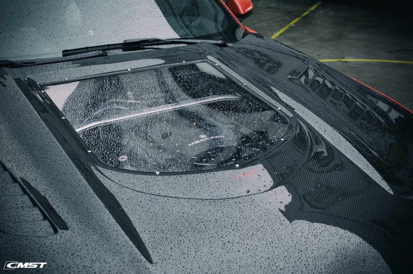 CMST Tuning Carbon Fiber Glass Transparent Hood for Ford Mustang S550.1 2015- 2017