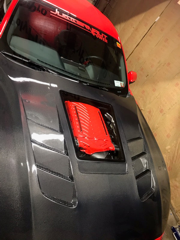 CMST Tuning Carbon Fiber Glass Transparent Hood for Ford Mustang S550.2 2018-2022