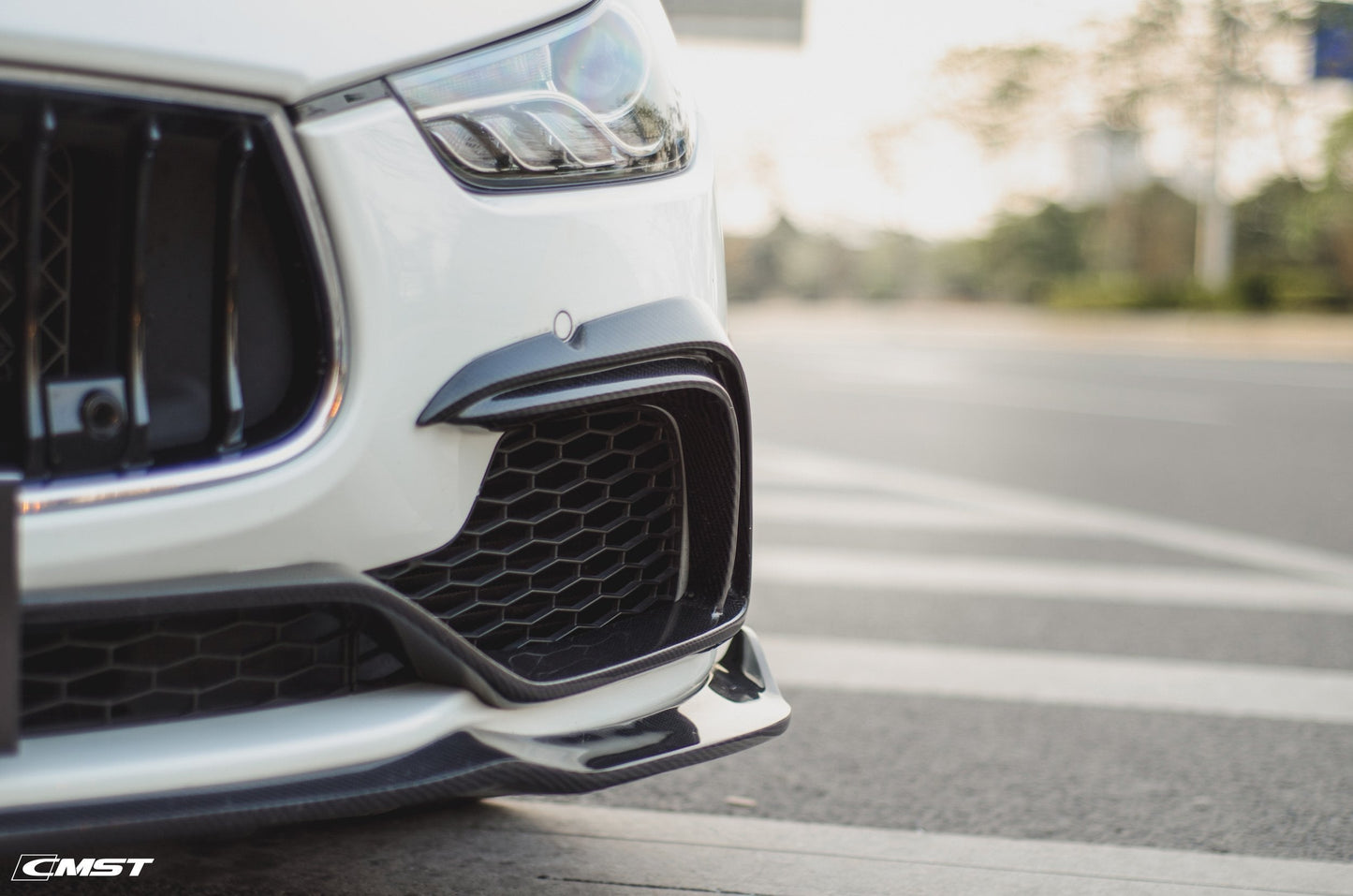 CMST Carbon Fiber Front Lip for Maserati Ghibli 2014-2017