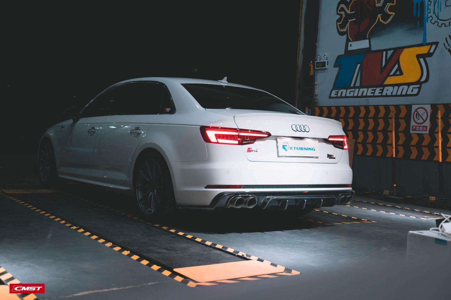 CMST Tuning Carbon Fiber Rear Diffuser for Audi A4 S-Line / S4 B9 2017-2019