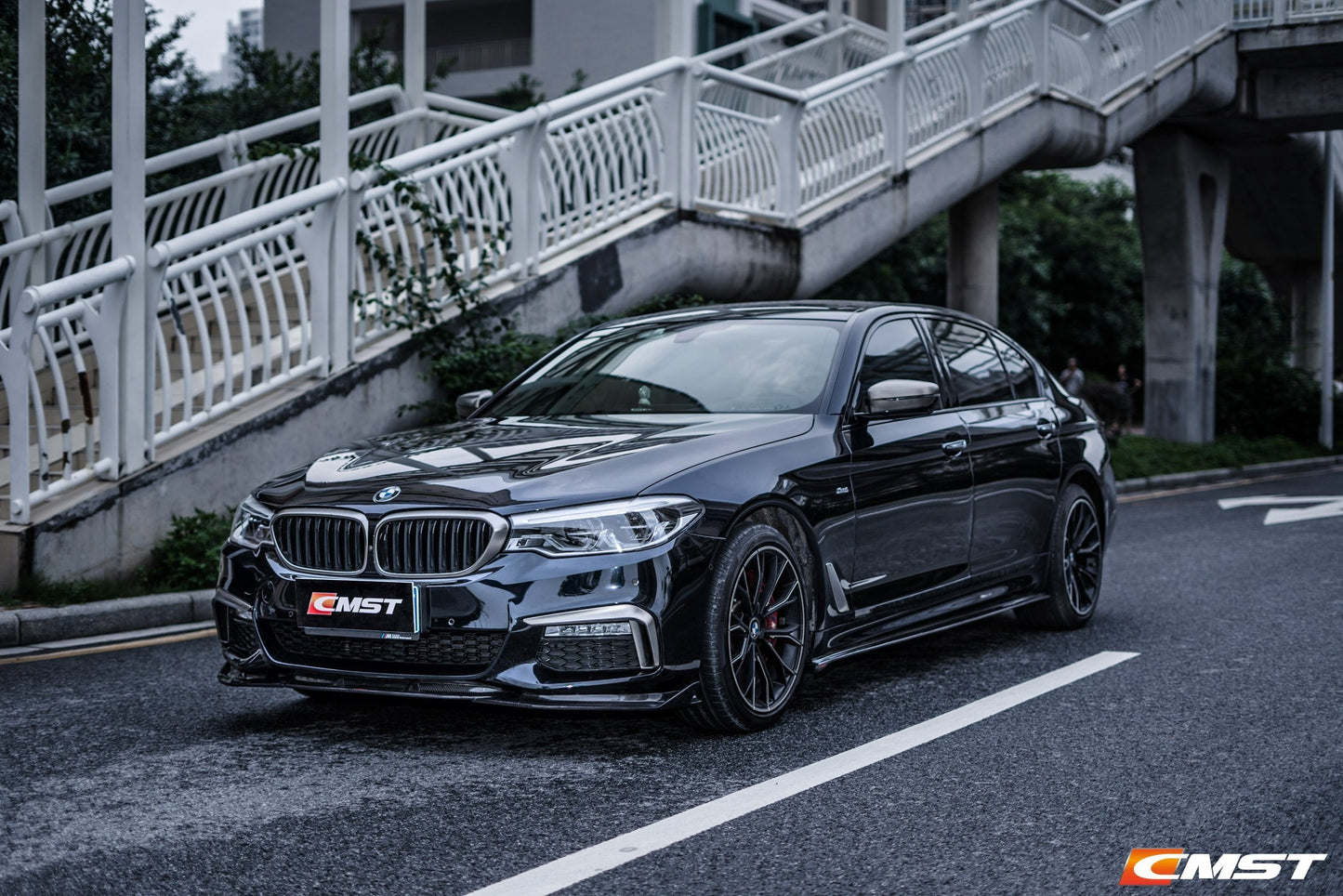 CMST Tuning Carbon Fiber Front Lip for BMW 5 Series G30 / G31 2017-2020 Pre-facelift