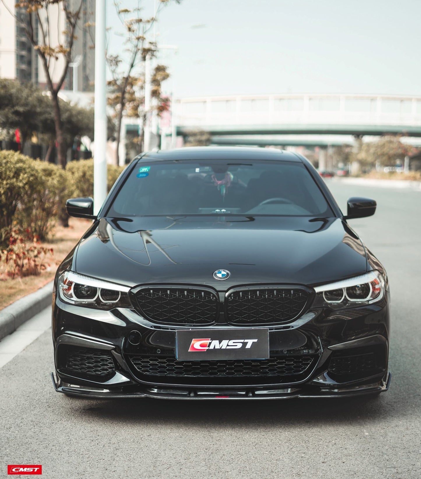 CMST Tuning Carbon Fiber Front Lip for BMW 5 Series G30 / G31 2017-2020 Pre-facelift