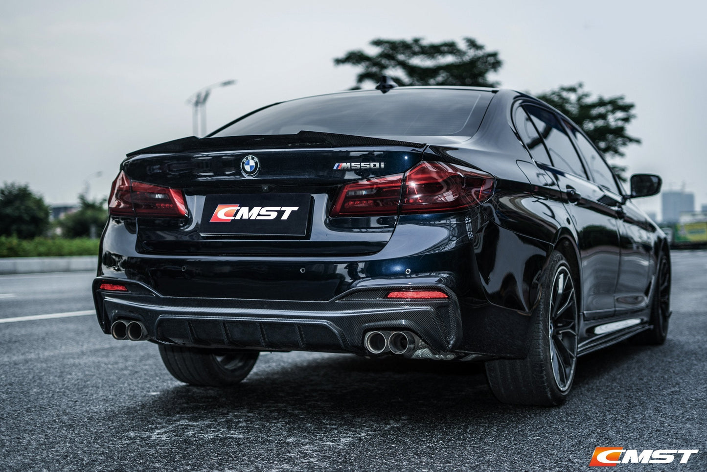 CMST Tuning Carbon Fiber Rear Diffuser for BMW 5 Series G30 / G31 2017-ON