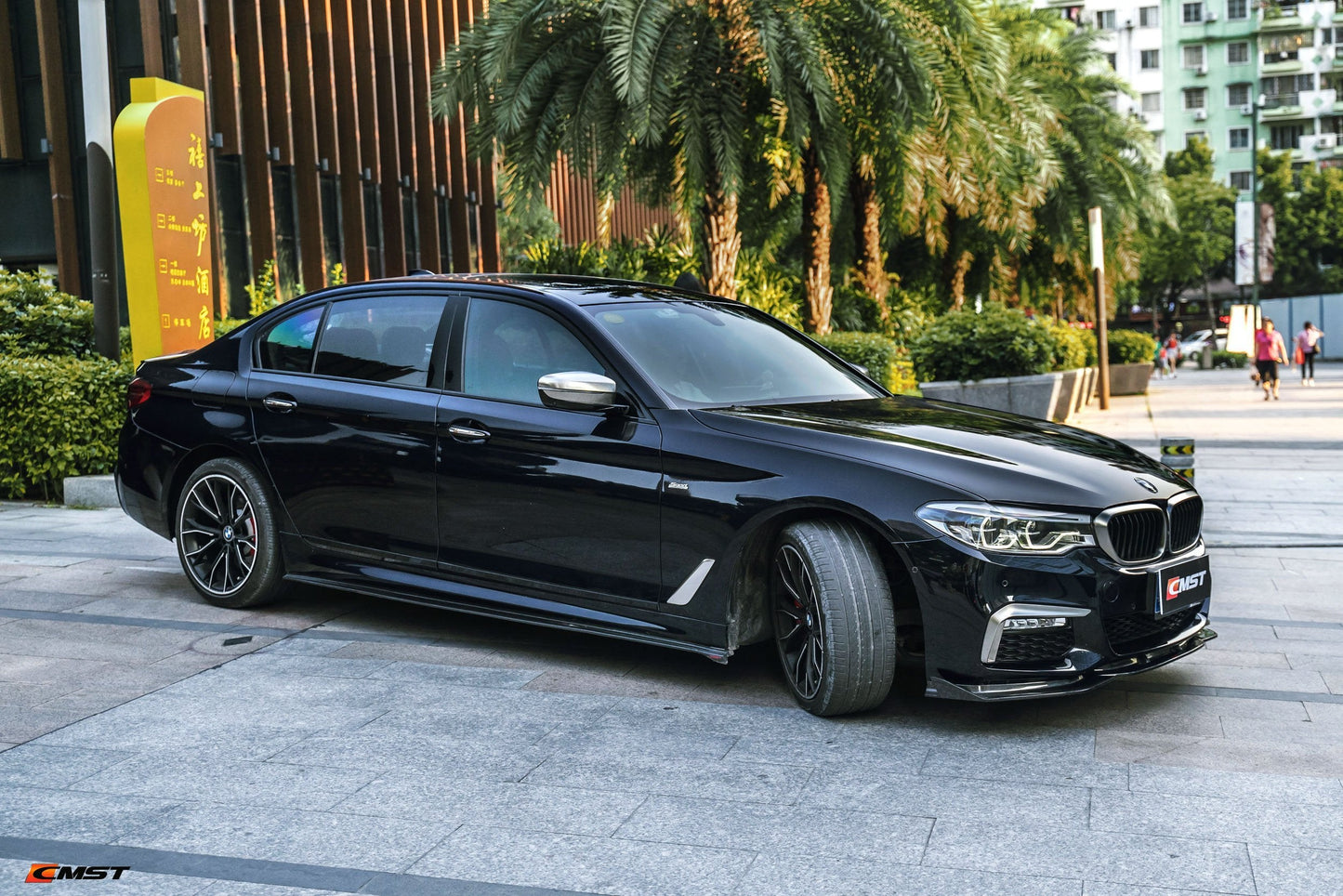 CMST Tuning Carbon Fiber Front Bumper Upper Valences for BMW 5 Series G30 / G31 2017-2020 Pre-facelift