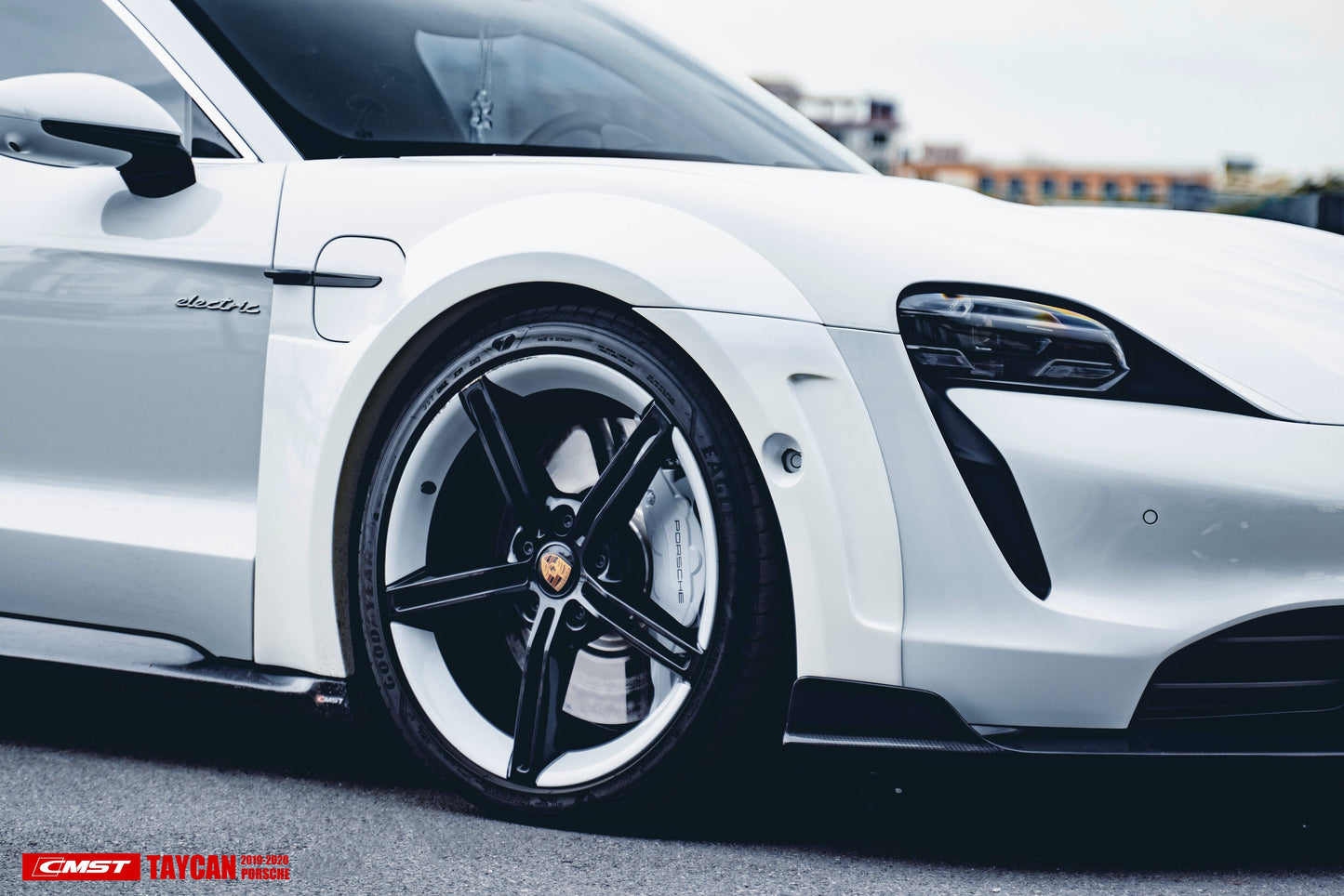 CMST Tuning Carbon Fiber Front Lip for Porsche Taycan Turbo & Turbo S