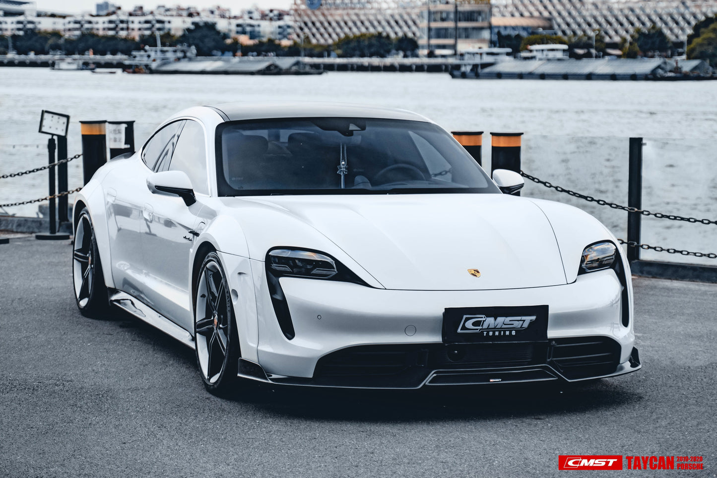 CMST Tuning Carbon Fiber Front Lip for Porsche Taycan Turbo & Turbo S