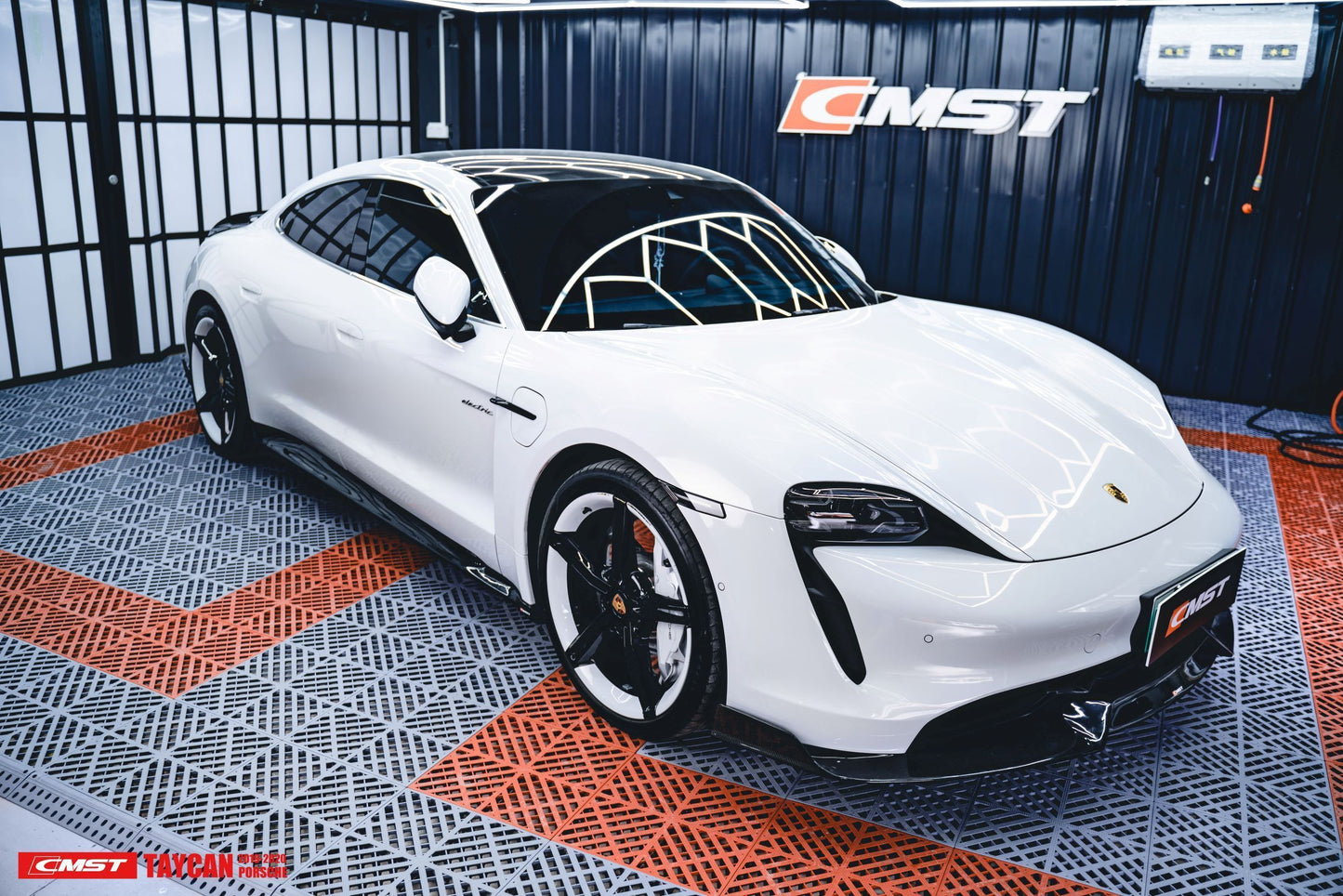 CMST Tuning Carbon Fiber Front Lip for Porsche Taycan Turbo & Turbo S
