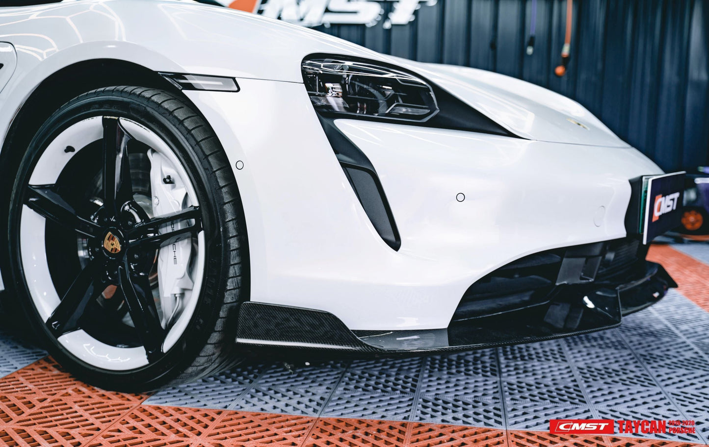 CMST Tuning Carbon Fiber Front Lip for Porsche Taycan Turbo & Turbo S
