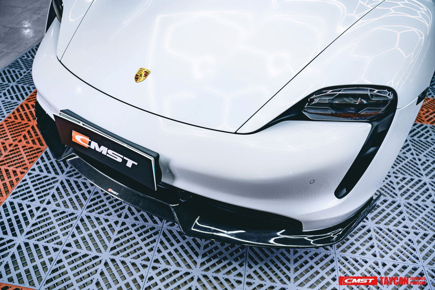 CMST Tuning Carbon Fiber Front Lip for Porsche Taycan Turbo & Turbo S