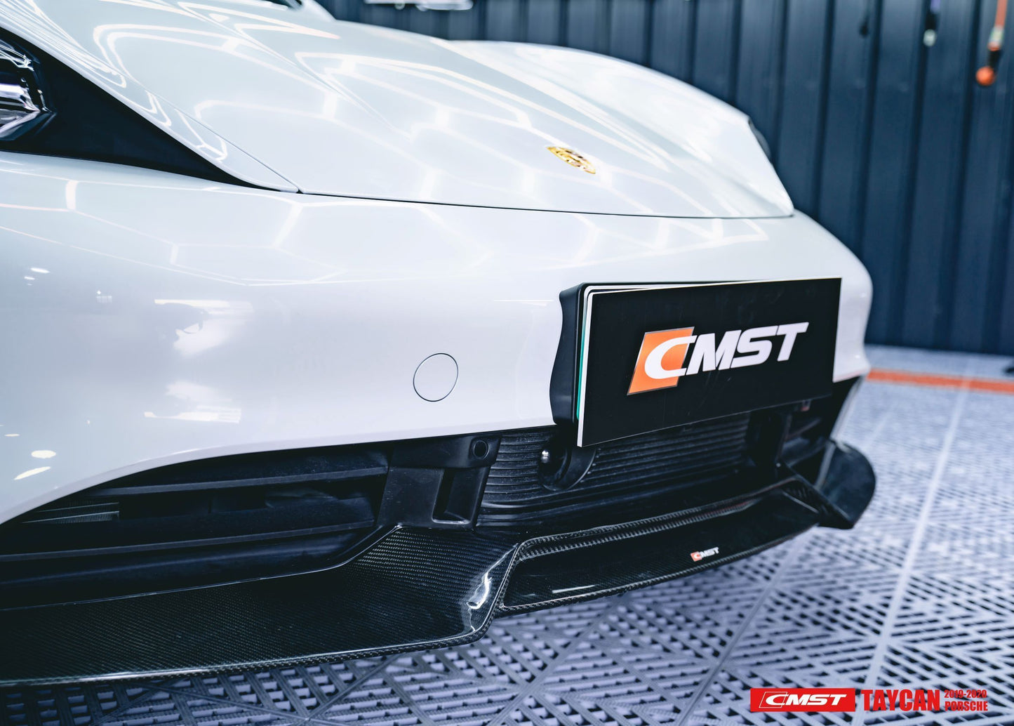 CMST Tuning Carbon Fiber Front Lip for Porsche Taycan Turbo & Turbo S