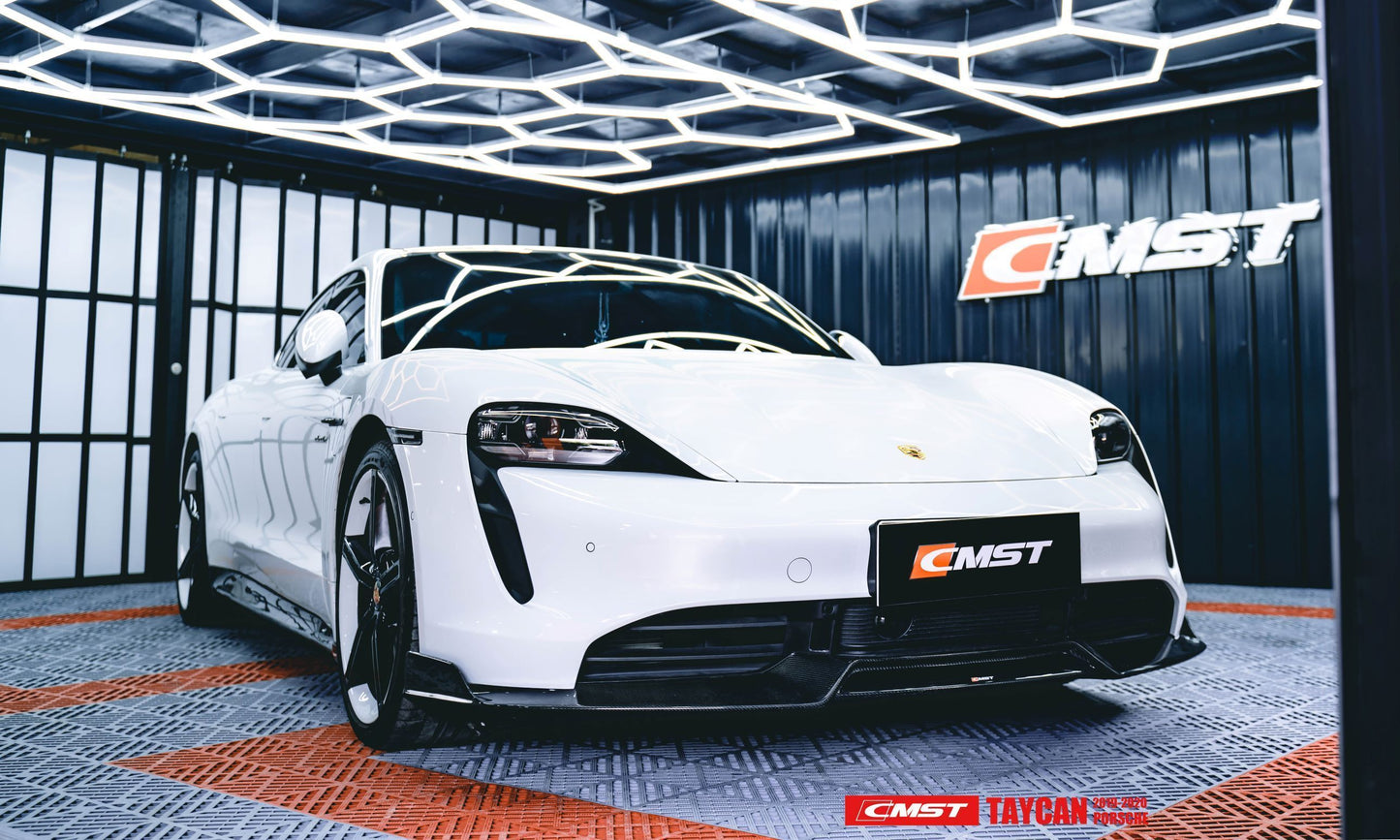 CMST Tuning Carbon Fiber Front Lip for Porsche Taycan Turbo & Turbo S