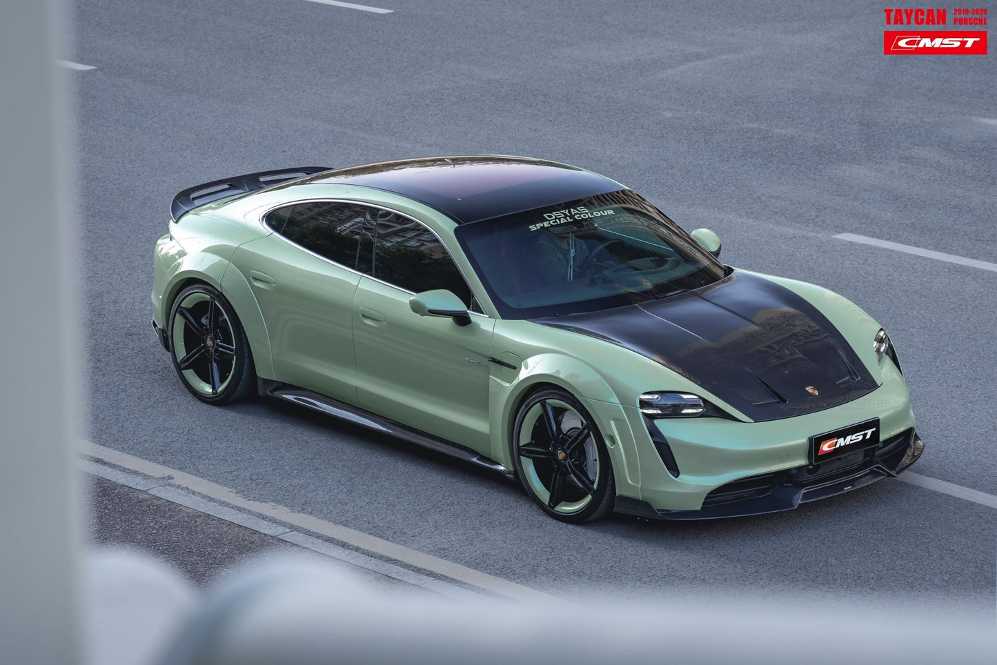 CMST Tuning Carbon Fiber Front Lip for Porsche Taycan Turbo & Turbo S