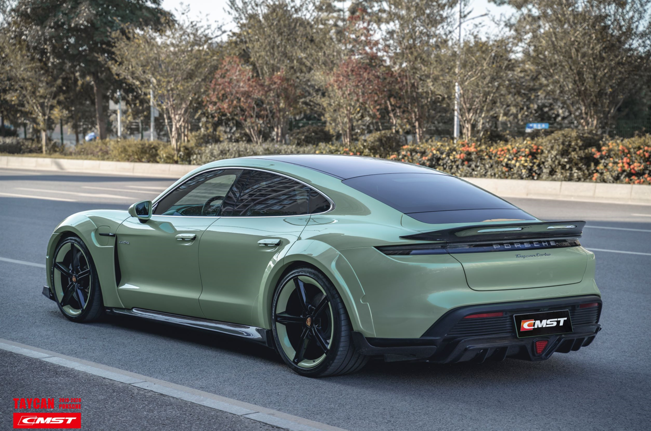 CMST Tuning Carbon Fiber Rear Diffuser & Canards for Porsche Taycan Turbo & Turbo S