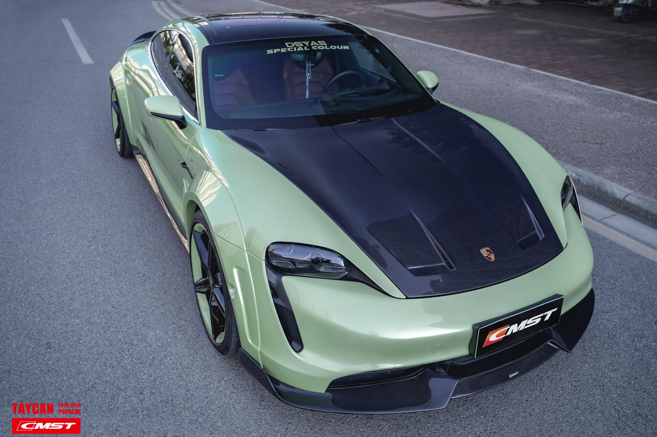 CMST Tuning Carbon Fiber Front Lip for Porsche Taycan Turbo & Turbo S