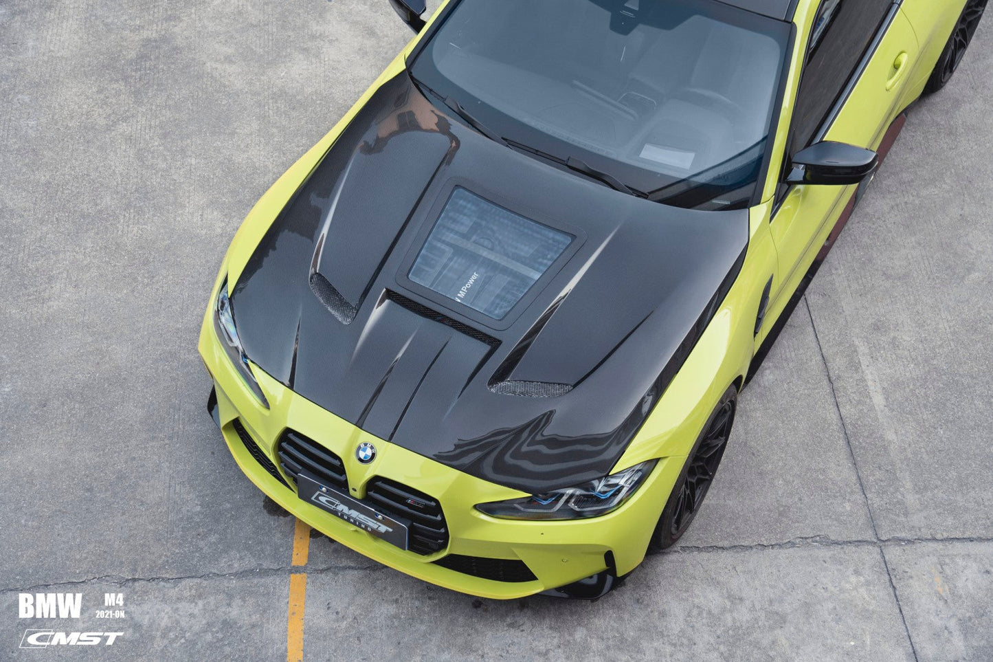 CMST Tuning Carbon Fiber Clearview Glass Hood Bonnet For BMW M3 G80 M4 G82 G83