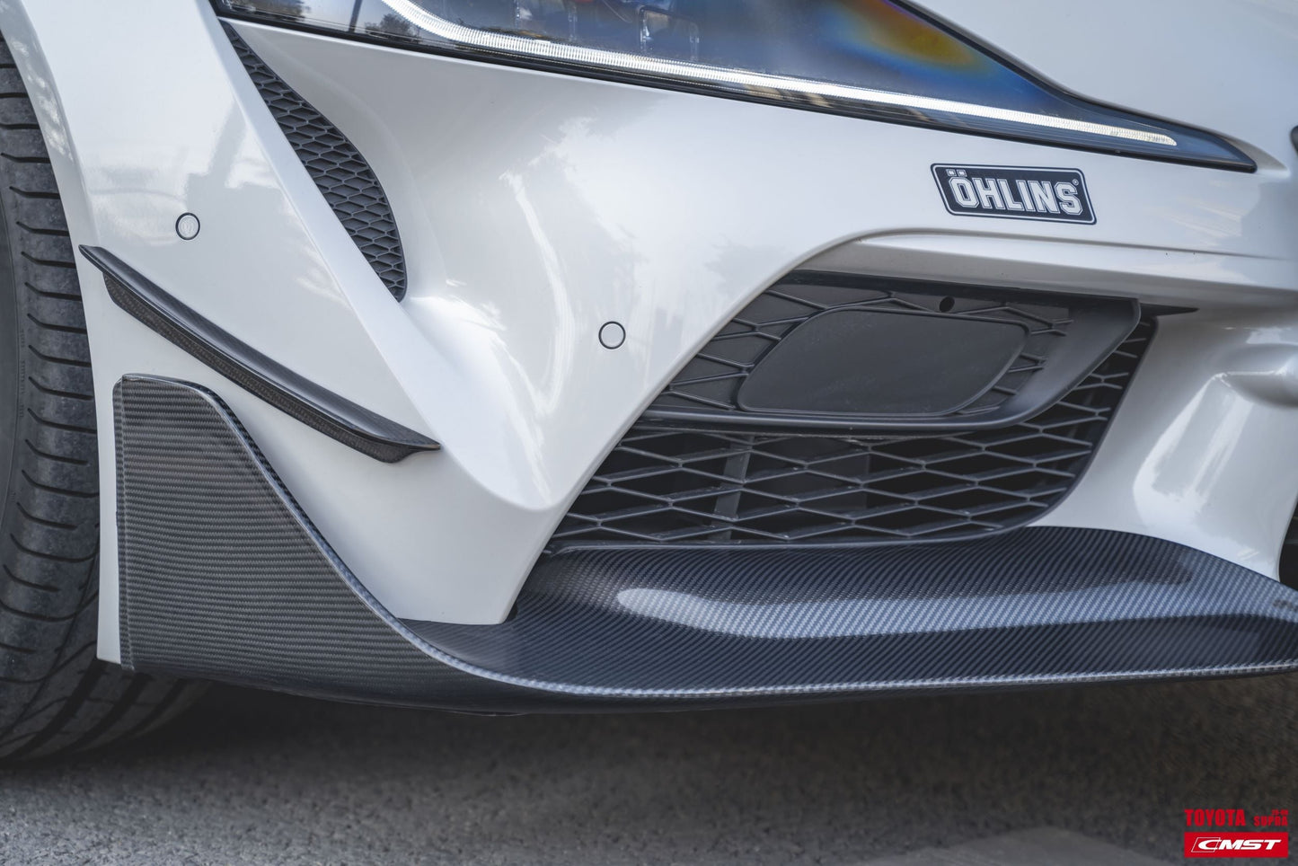 CMST Tuning Carbon Fiber Front Bumper Canards for Toyota GR Supra A90 A91 2020 2021 2022