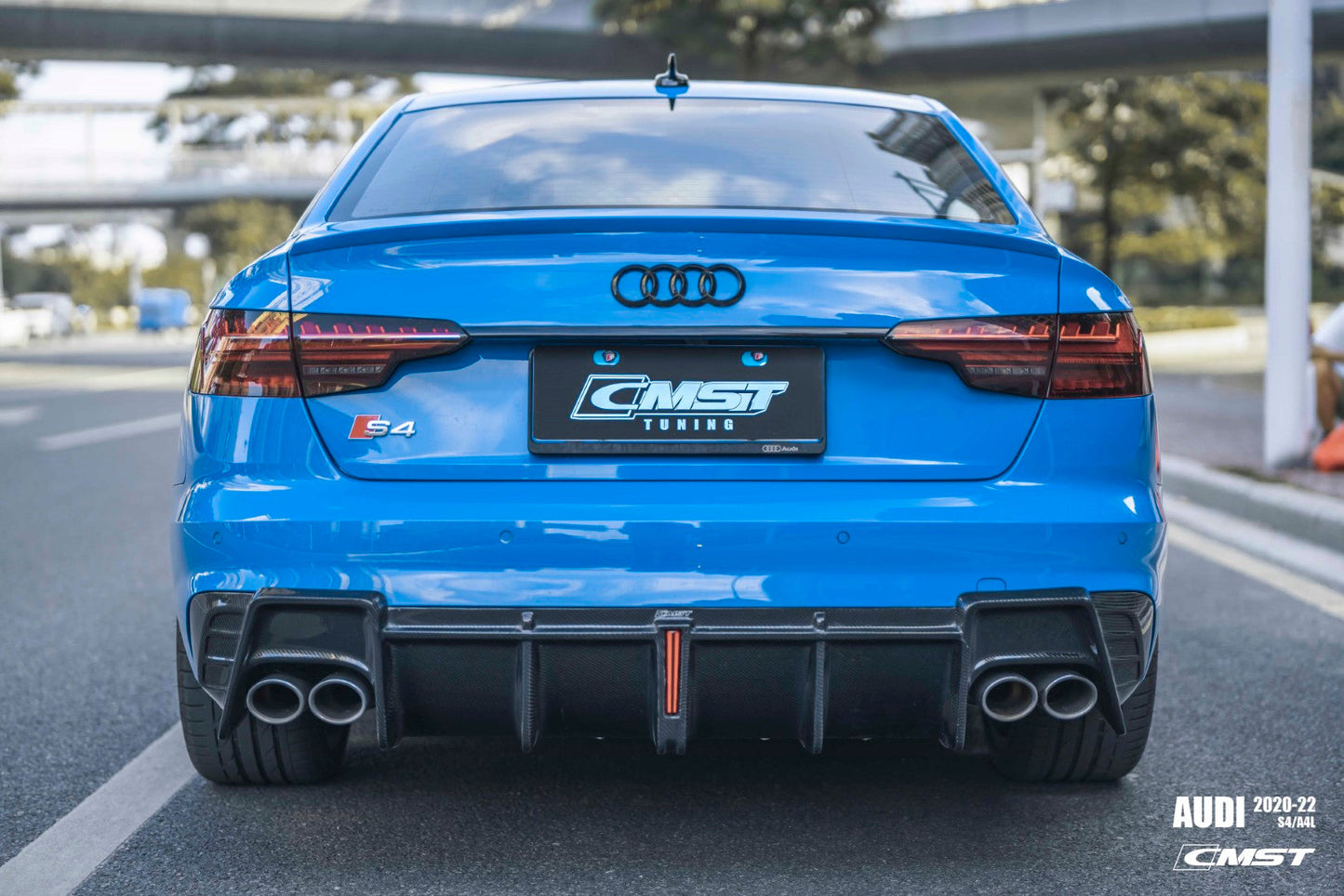 CMST Tuning Carbon Fiber Rear Diffuser for Audi S4 & A4 S-line 2020-ON B9.5