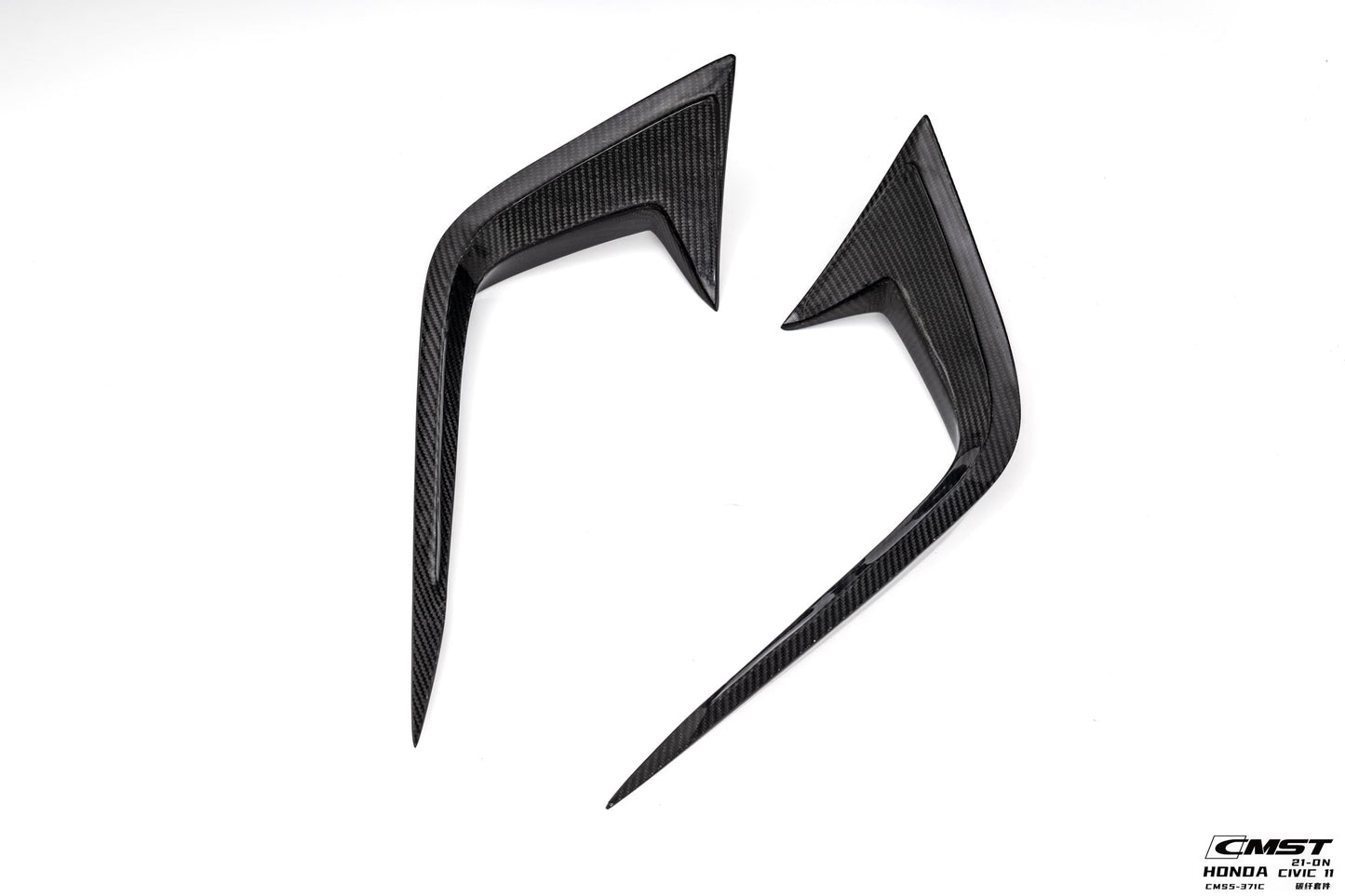 CMST Tuning Carbon Fiber Front Bumper Intake Vent Cover for Honda Civic 11th Gen Sedan